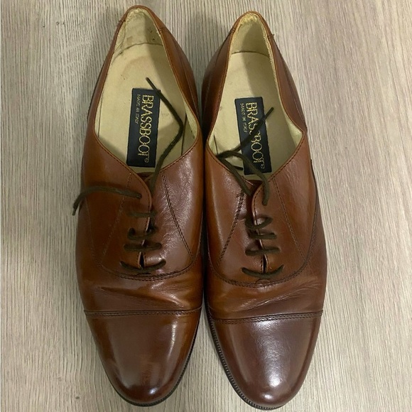 BRASSBOOT - Italian made leather Oxford men size 8 - Picture 1 of 4